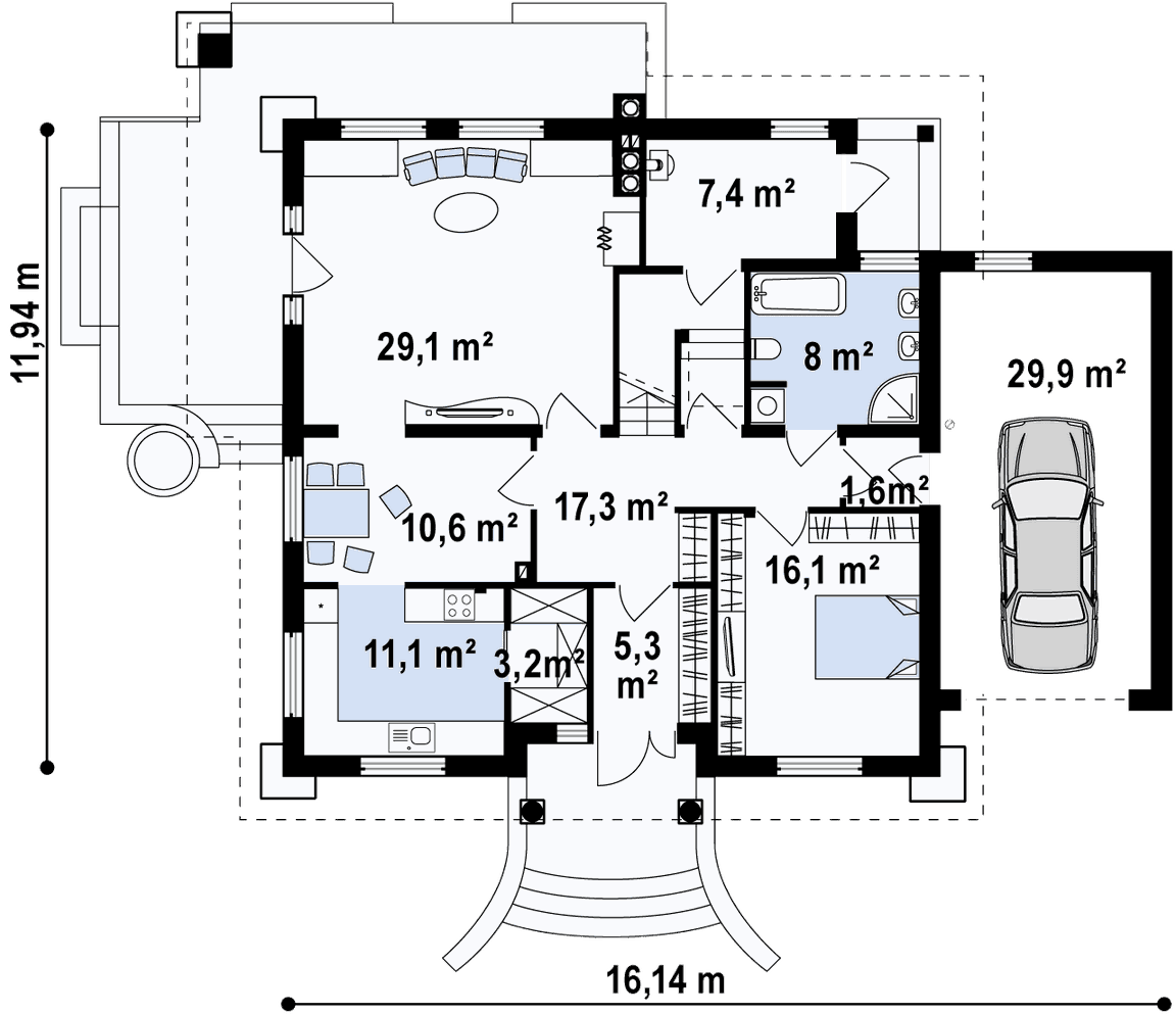 Двуетажна сглобяема къща 244 м² – Олекотена стоманена конструкция - Image 7